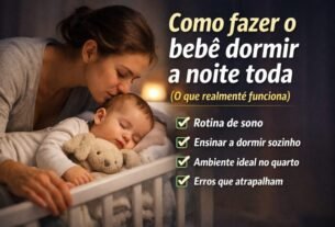 como fazer o bebe dormir a noite toda